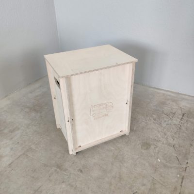 tragbare Steckbox aus Holz